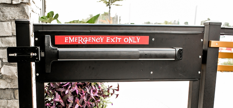 emergency push bar installation in Carmichael